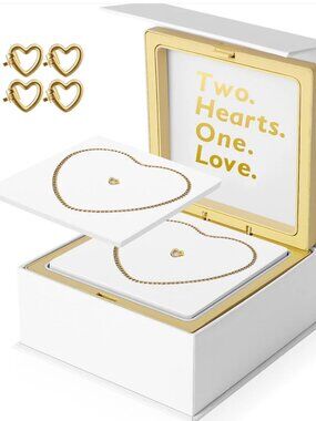 WeLocked Permanent Couples Bracelet Kit – Locking Heart Clasp DIY Bracelet Set